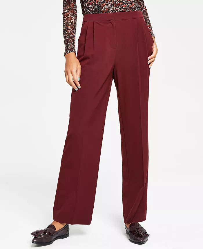 Women's Bi-Stretch Wide-Leg Pants, Created for Macy's | Macy's