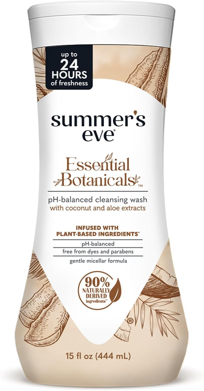 Summer’s Eve Essential Botanicals Daily Feminine Wash, Coconut Aloe, Gentle pH-Balanced Body Wa... | Amazon (US)