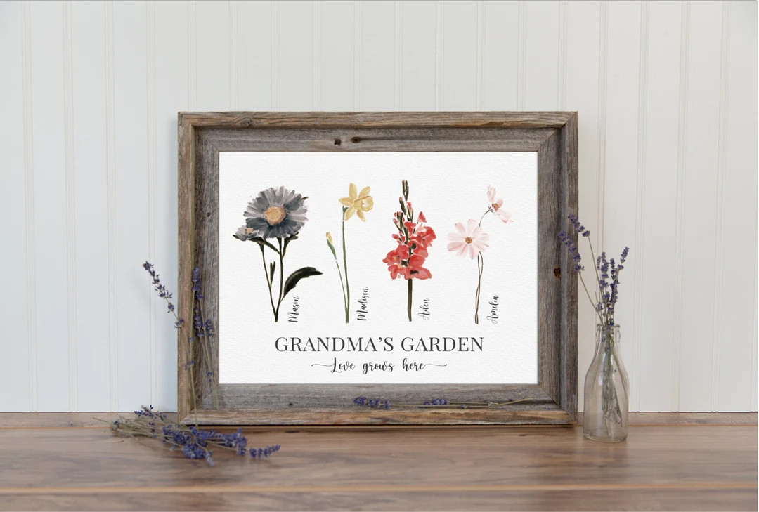 Grandma's Garden Mother's Day Gift for Grandmother - Etsy | Etsy (US)