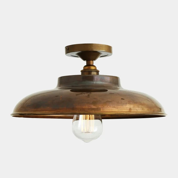 Telal Ceiling Light / Industrial Ceiling Light / Solid Brass / | Etsy | Etsy (US)