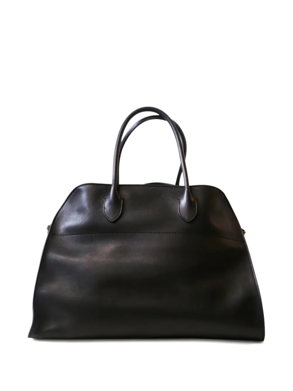 The Row Pre-Owned Margaux leather tote bag - Black | Farfetch Global