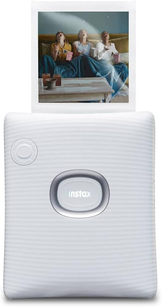 Fujifilm Instax Square Link Smartphone Printer- Ash White | Amazon (US)