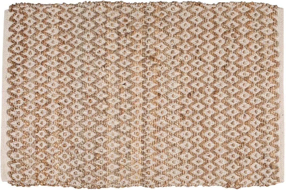 Amazon.com: Jute Cotton Rug 2x3 Feet (24x36 inches) - Hand Woven by Skilled Artisans, for Any Roo... | Amazon (US)