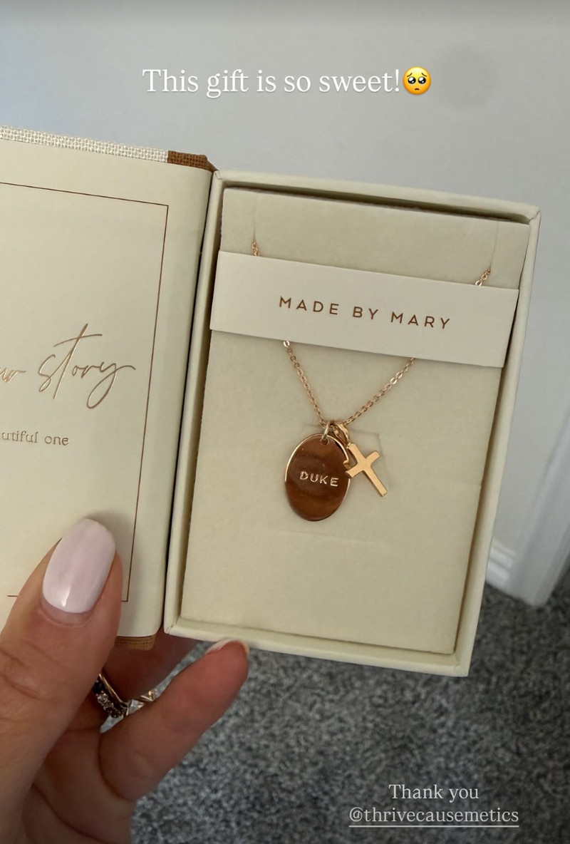 Personalized necklace with Duke's name and a cross charm!

#LTKdayinmylife #LTKootd #LTKmomlife