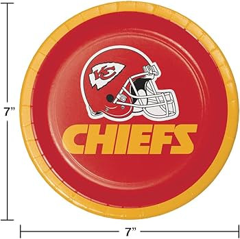 Creative Converting Kansas City Chiefs Dessert Plates, 24 ct | Amazon (US)