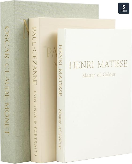 Set of 3 Decorative Books for Home Decor - Vintage Fake Books for Decoration, Mini Aesthetic Book... | Amazon (US)