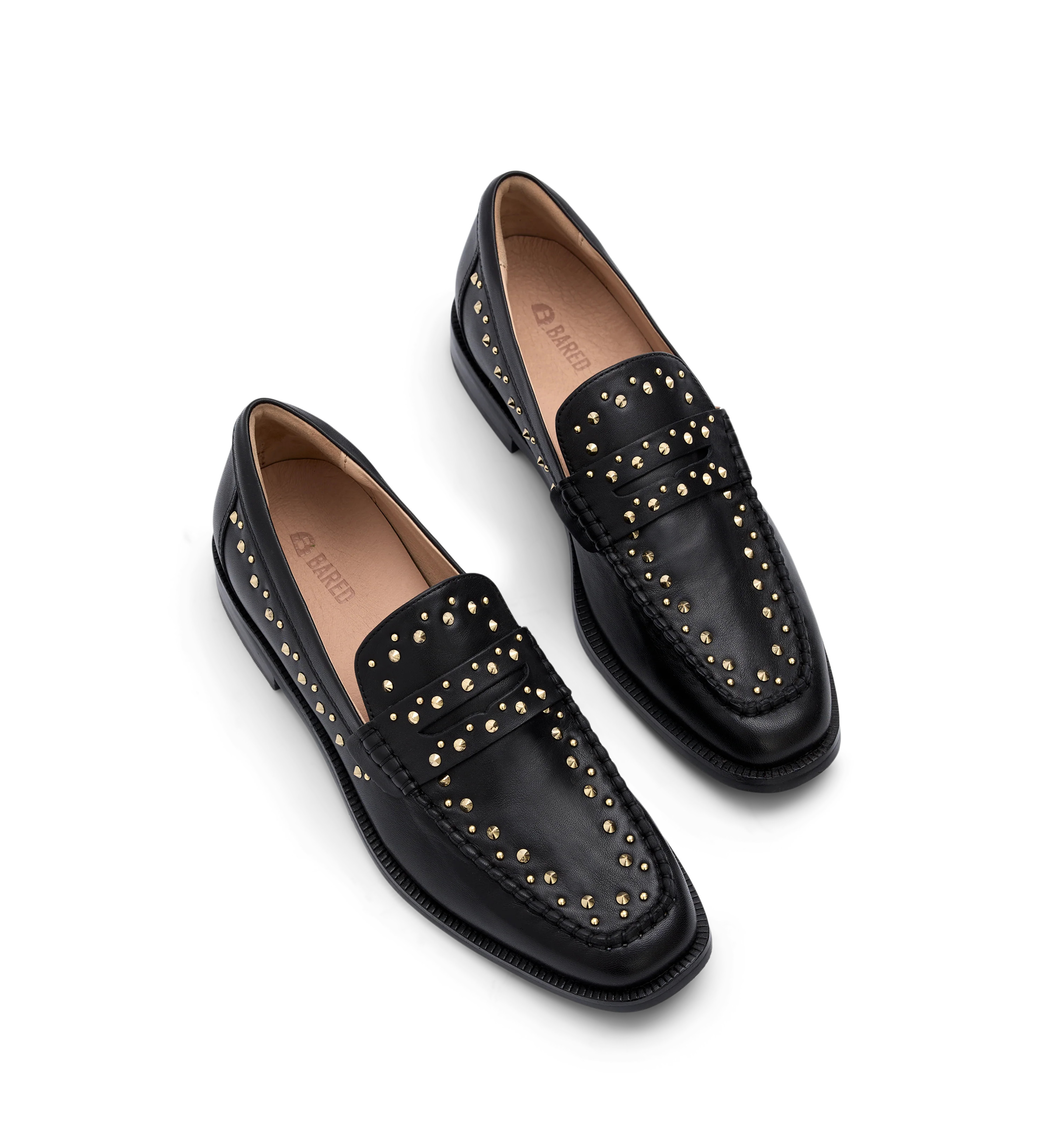 Maleo Black Leather & Hardware Loafers | Bared Footwear | Bared Footwear