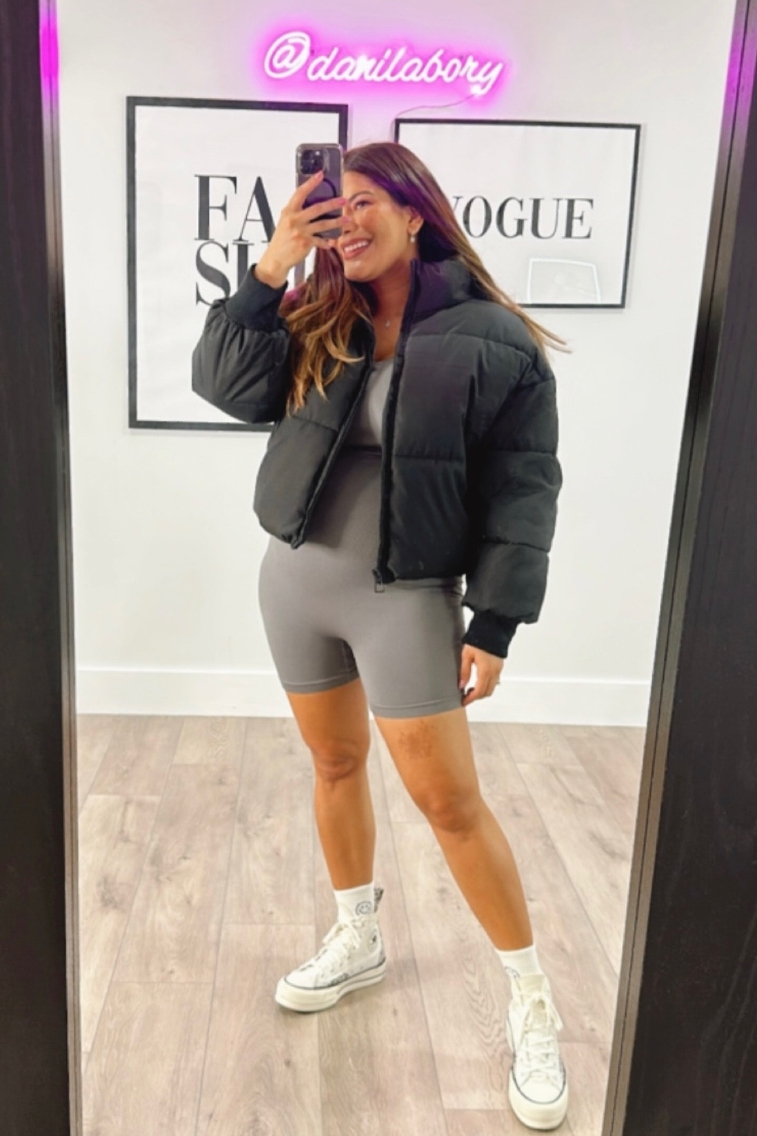 Travel outfit check! I am obsessed with this winter ❄️ cropped puffer jacket coat and of course I matched with my favorite jumpsuit all from Amazon! Check it out I’m using Medium on the jumpsuit and large on the jacket  

Short warm quilted jacket 

#LTKfindsunder100 #LTKfindsunder50 #LTKtravel