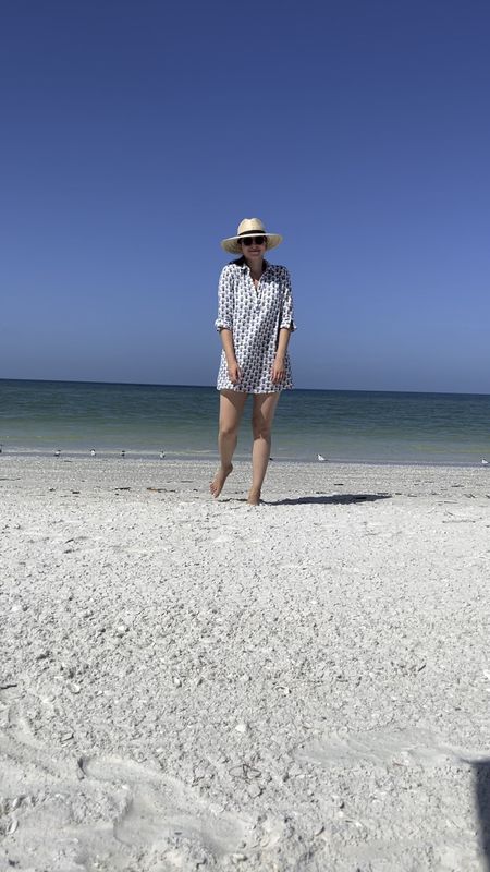 Summer, beach outfit, beach coverup, beach tunic, straw hat, vacation, beach vacation 

#LTKSeasonal #LTKswim #LTKtravel