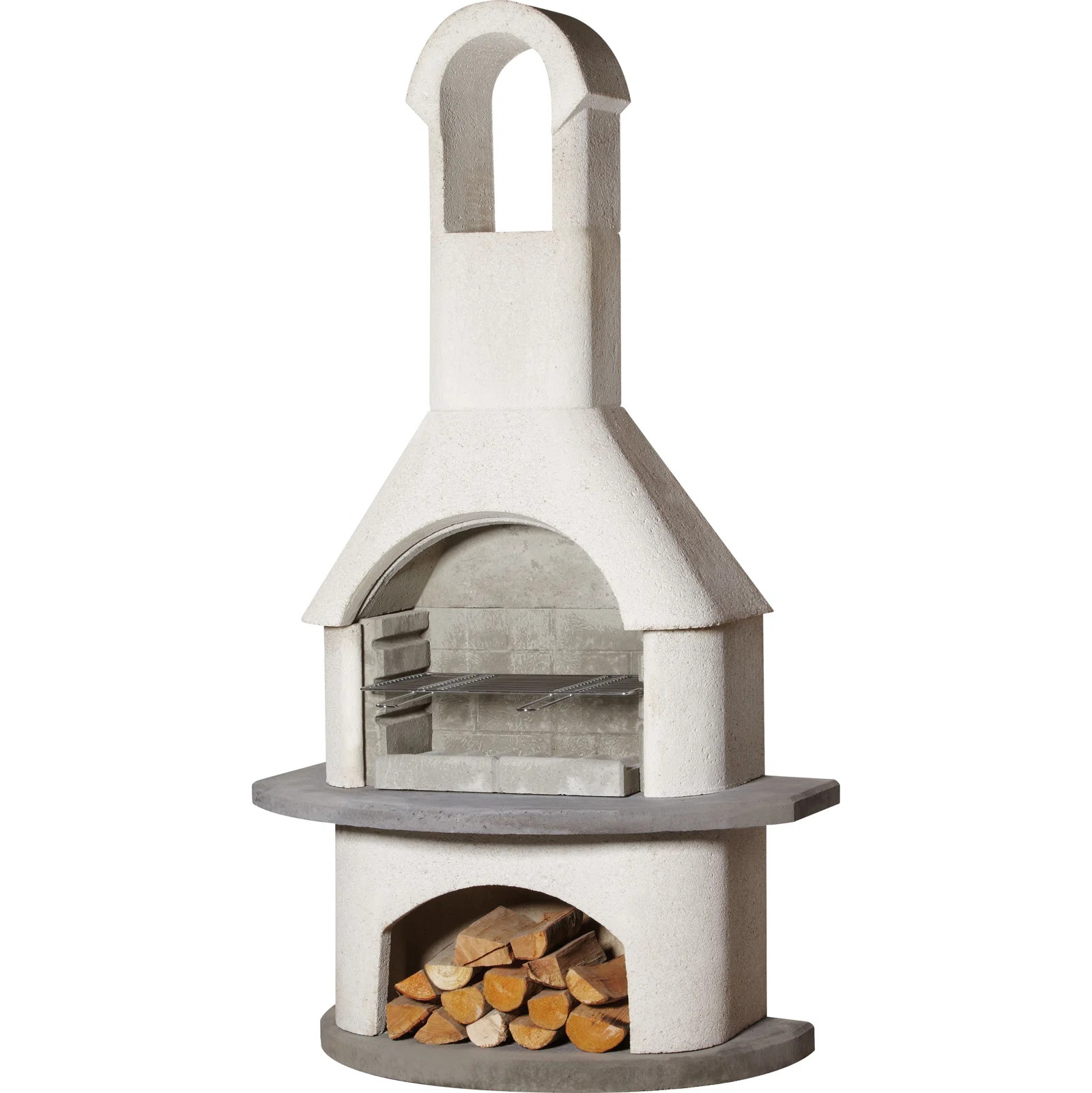 Valenzia 79.9" H Concrete Outdoor Fireplace | Wayfair North America