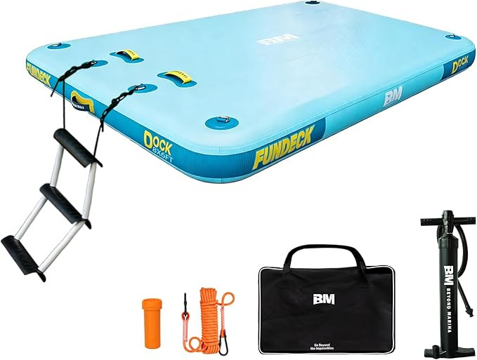 BEYOND MARINA Inflatable Floating Dock – Swim Platform, Floating Deck Raft Mat for Lake, Pool, ... | Amazon (US)