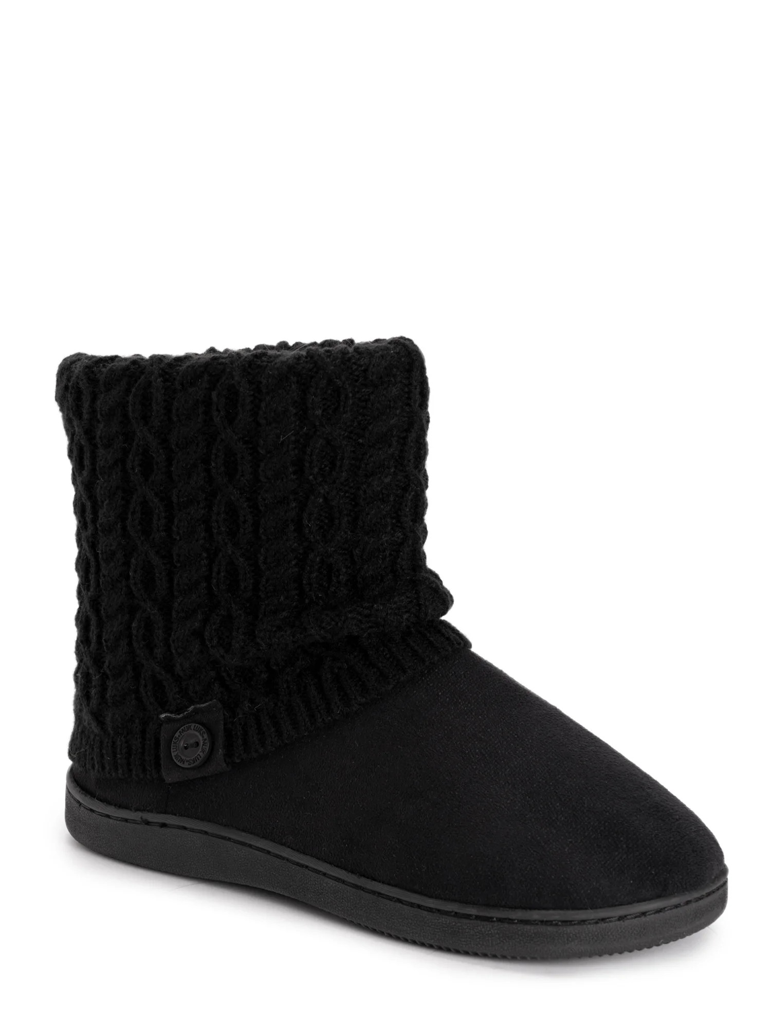 Muk Luks Women's Cable Knit Bootie | Walmart (US)