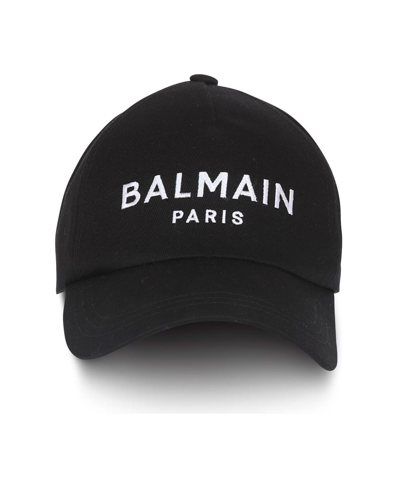 Black Baseball Cap With Contrasting Logo In Cotton Woman | Italist.com US