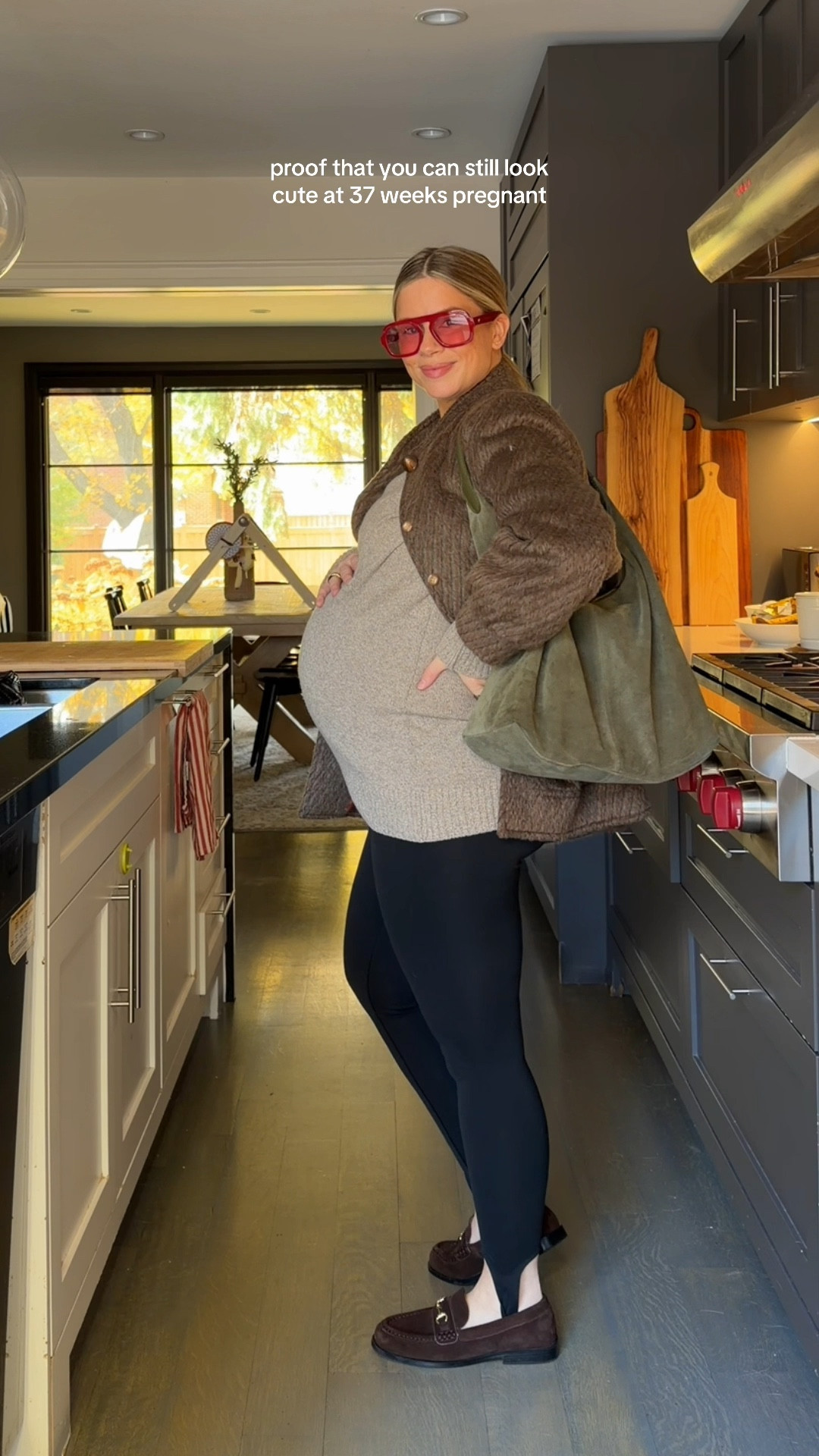 Sweater and jacket are both thrifted - you can still dress cute when super pregnant!!!

#LTKfall #LTKmaternity #LTKcanada