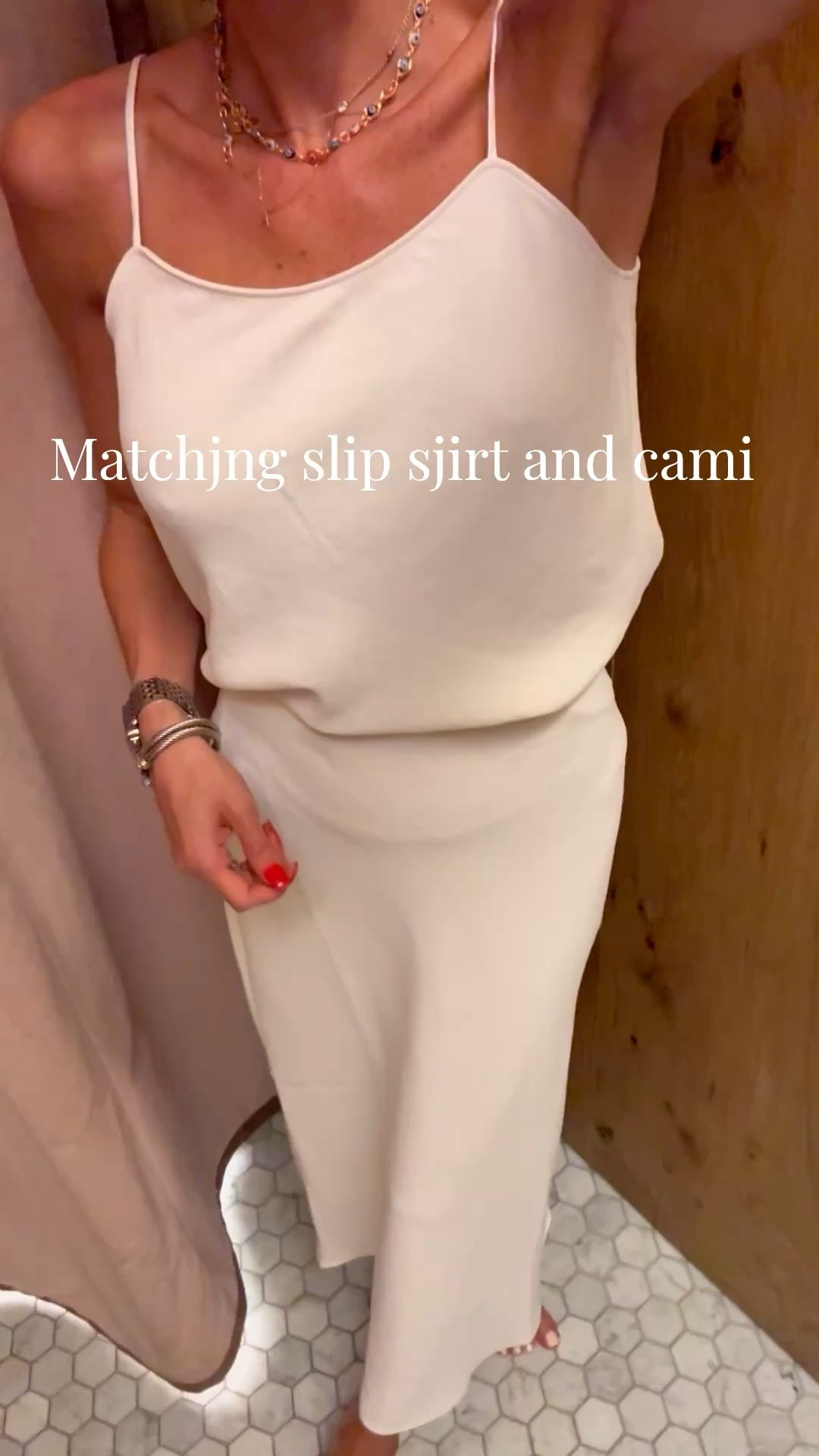 Matching slip skirt and cami size 2xs cab me mixed and matched 

#LTKootd #LTKPetite #LTKTravel