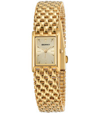 BERNY Gold Watches for Women Updated Ladies Quartz Wrist Watches Stainless Steel Band Womens Smal... | Amazon (US)