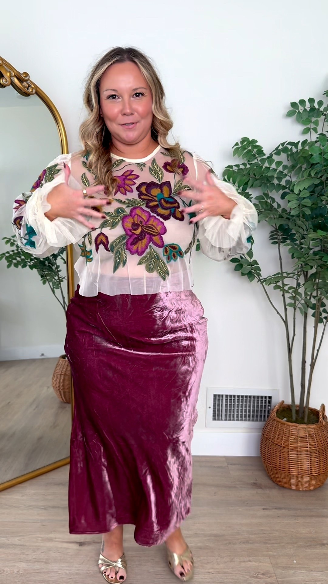 Use code ANTHRO30 through 11/23! 
Mesh floral top size LARGE PETITE 
Velvet skirt size LARGE PETITE 
 

Holiday style, holiday outfit, party outfit, Anthropologie, Spanx, flare jeans, shapewear, holiday sales, Black Friday, cyber Monday, petite style, NYE outfit, Thanksgiving outfit 

#LTKCyberWeek #LTKMidsize #LTKHoliday