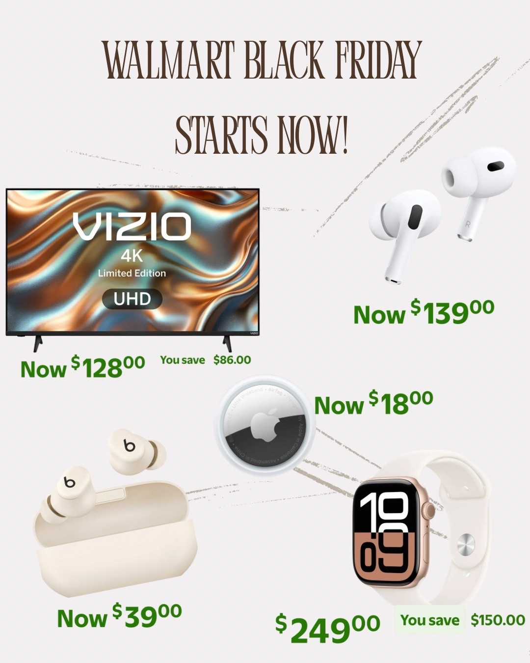 Walmart Black Friday starts now! Super impressed with these tech deals! Colors on the Apple Watch are already going quickly!

#LTKCyberWeek #LTKGiftGuide #LTKHoliday