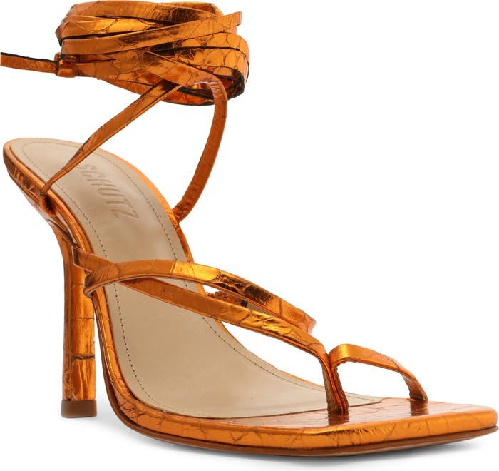 Schutz Lily Ankle Tie Sandal | Nordstrom | Nordstrom