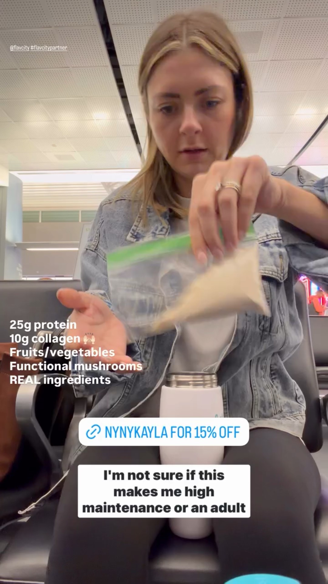 @flavcity #flavcitypartner 25g protein
10g collagen 🙌🏻
Fruits/vegetables
Functional mushrooms
REAL ingredients