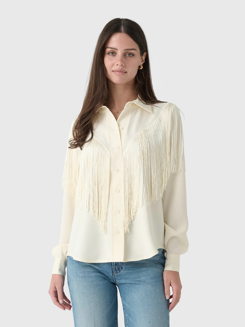Masons Daughter Women's Loretta Western Fringe Top | Saint Bernard