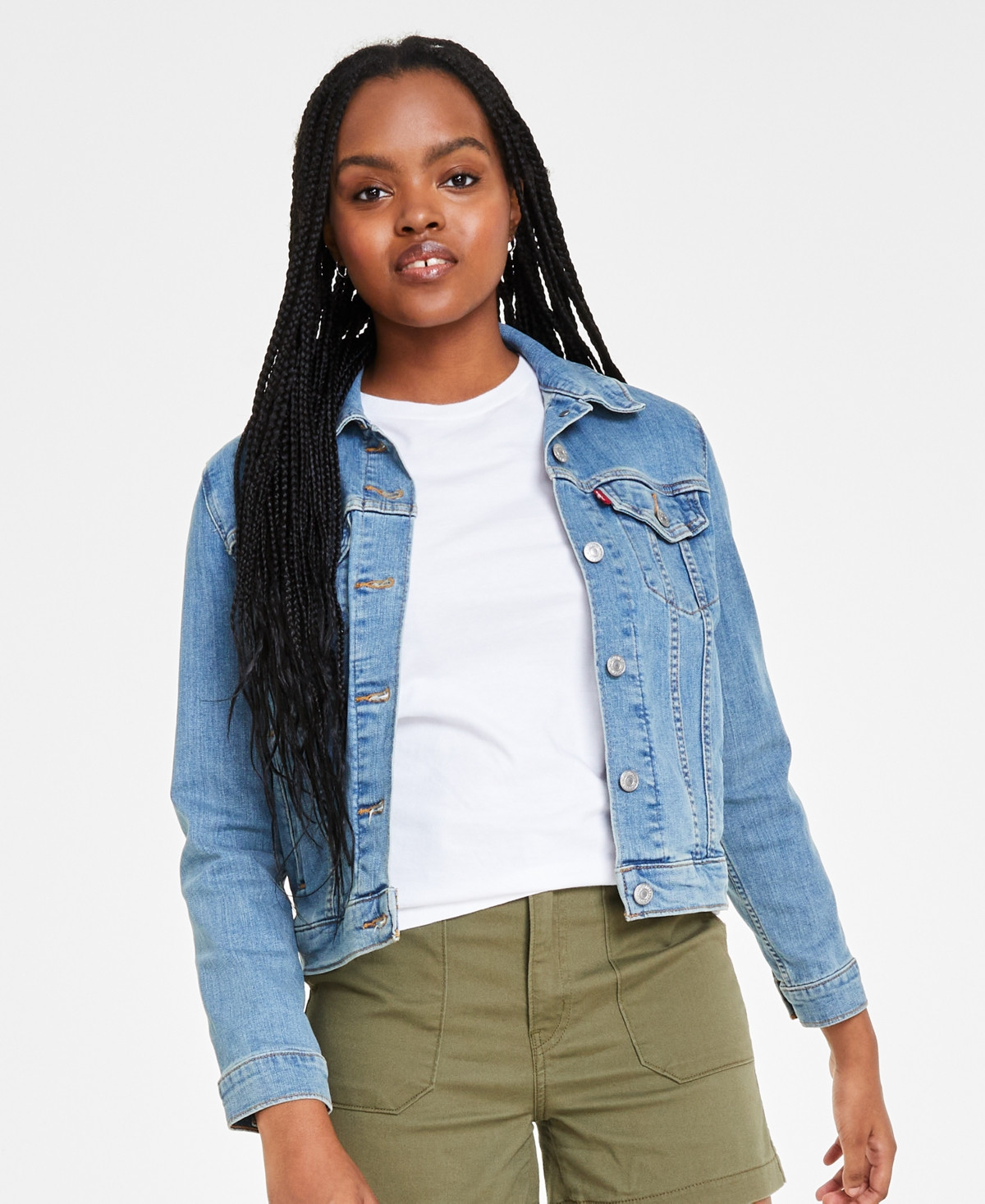 Levi's Women's Original Cotton Denim Trucker Jacket - Jeanie | Macy's