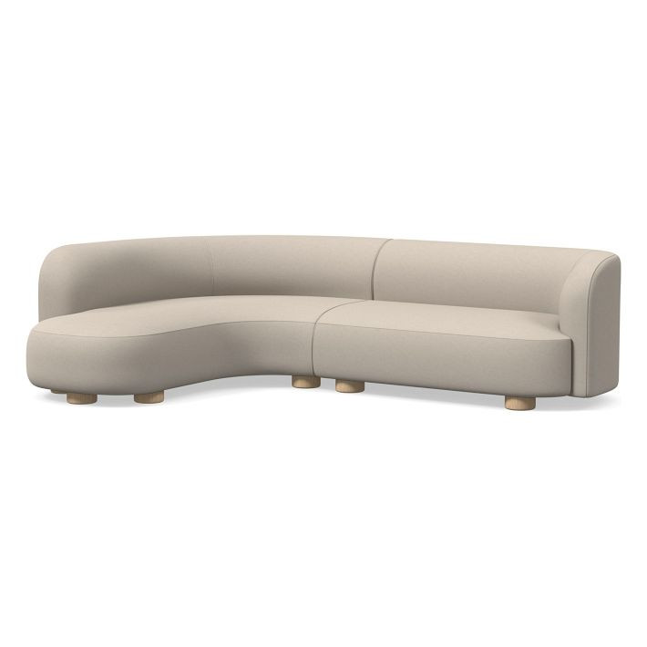 Laurent 2-Piece Wedge Chaise Sectional (111.5") | West Elm (US)