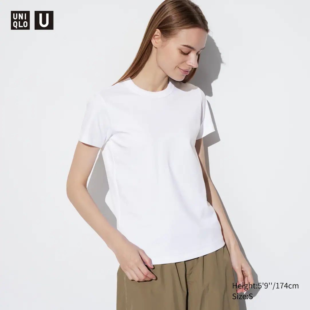 100% Cotton Crew Neck T-Shirt | UNIQLO (UK)