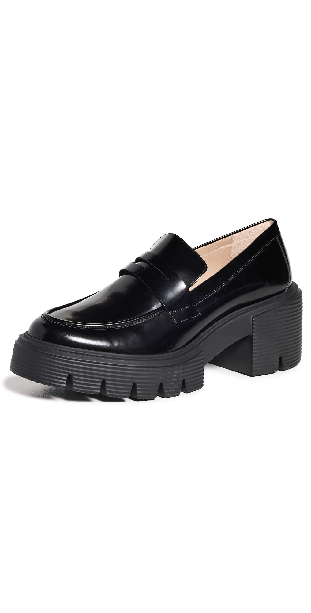 Stuart Weitzman Soho Loafers Black 7 | Shopbop