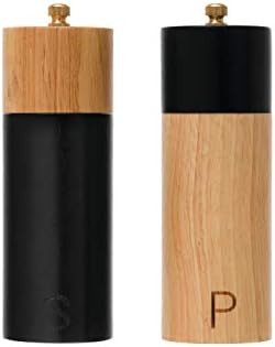Bloomingville Two-Tone Rubber Sakt Salt and Pepper Mills, Black | Amazon (US)