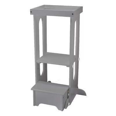 Little Partner Explore N Store Learning Tower, Folding Toddler Tower - Silver Drop | Target