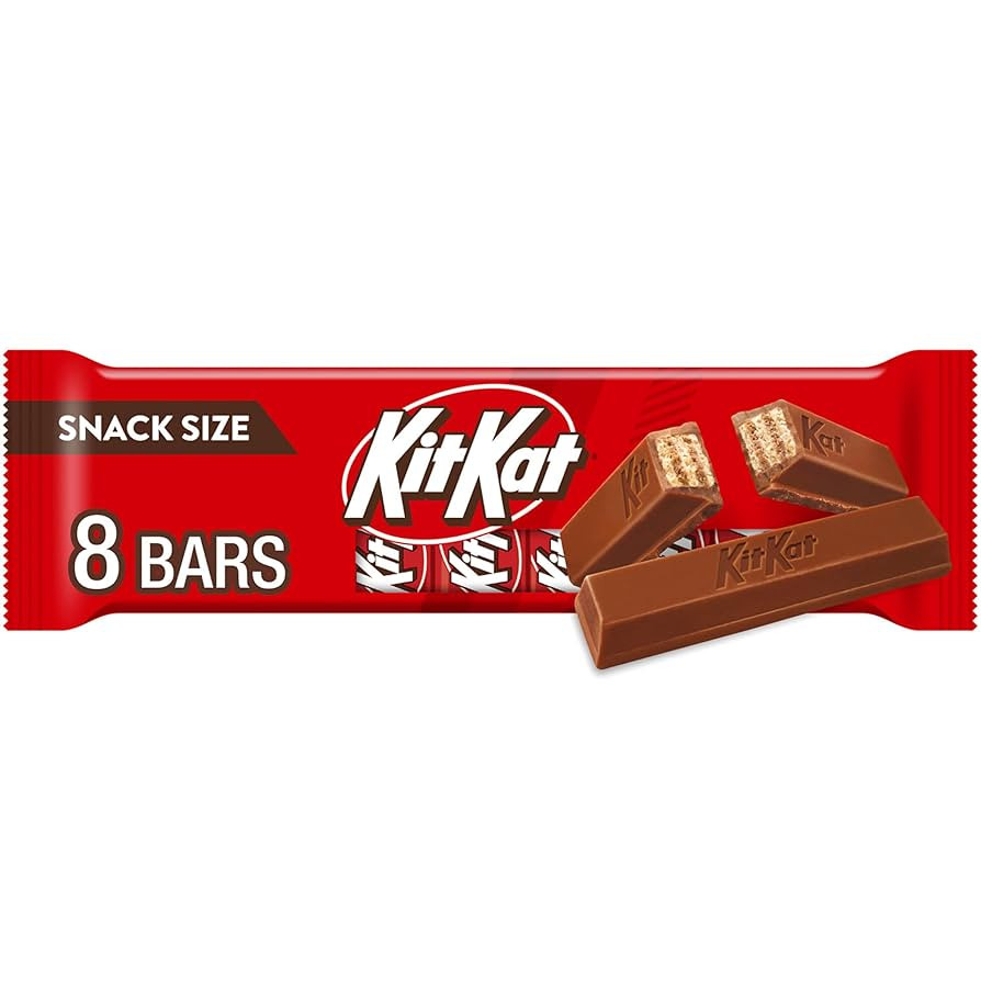 KIT KAT Milk Chocolate Wafer Snack Size, Candy Bars, 0.49 oz (8 Count) | Amazon (US)