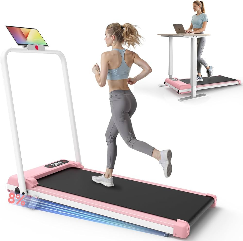 Walking Pad with Incline,Quiet Under Desk Compact Walking Pad Treadmill,Portable Treadmills for H... | Amazon (US)