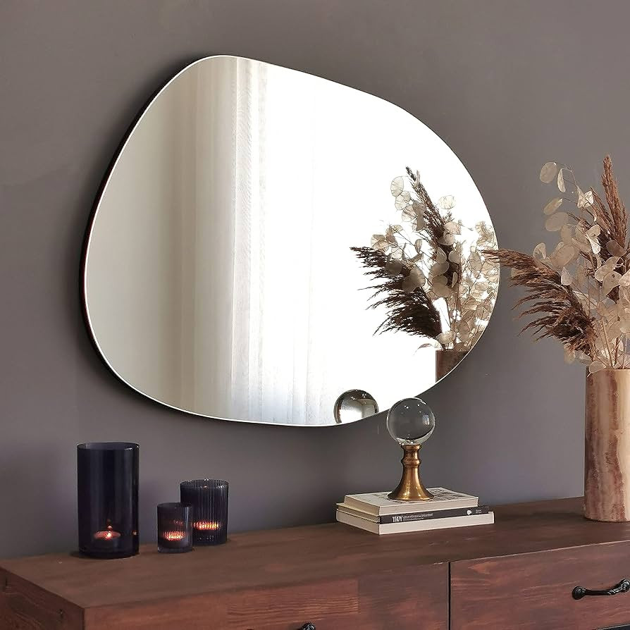 Gozos Denia Asymmetrical Mirror for Wall Decor – Irregular Shaped Mirror for Living Room and Mo... | Amazon (UK)