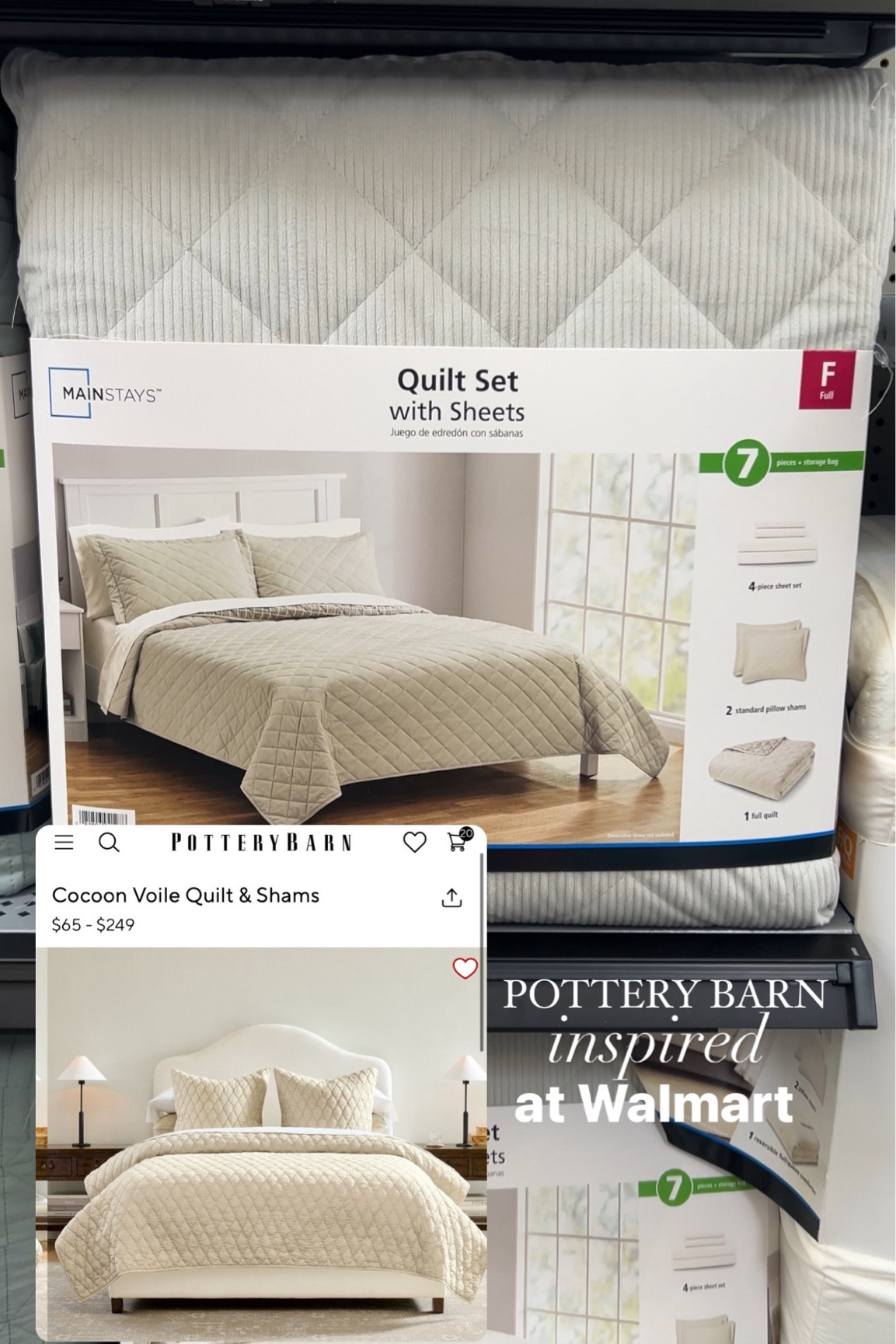 Mainstays Corduroy 7 Piece Quilt … curated on LTK