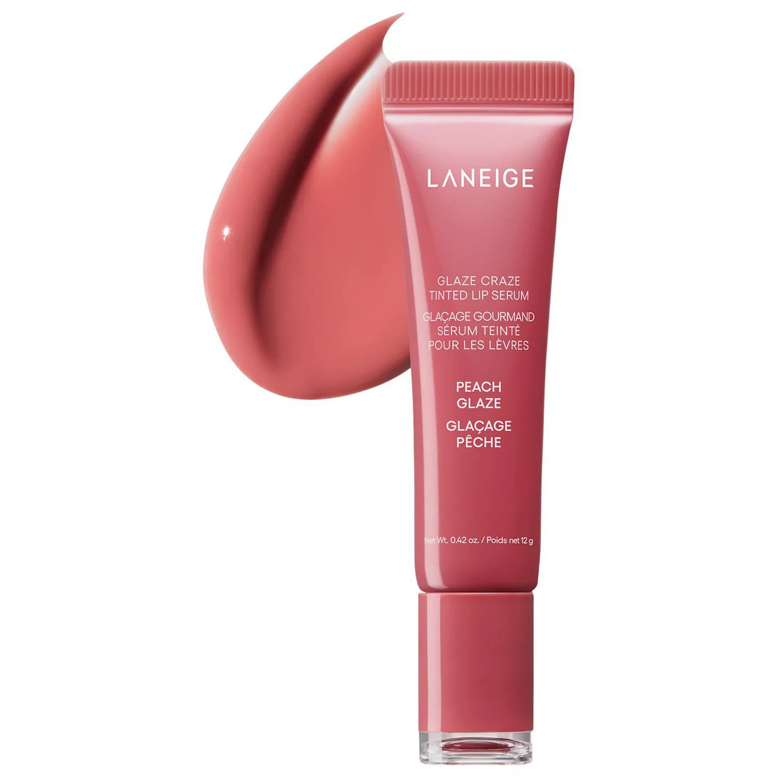 LANEIGE Glaze Craze Tinted Polypeptide Lip Serum, Size: 0.4 FL Oz, Pink Glaze | Kohl's