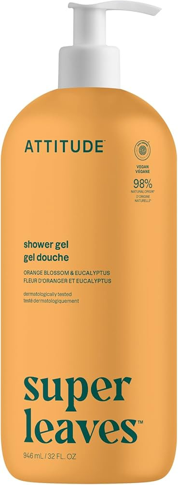ATTITUDE Body Wash, EWG Verified Shower Gel, Dermatologically Tested, Plant and Mineral-Based, Ve... | Amazon (US)
