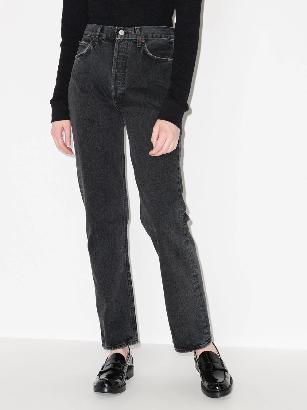 '90s Pinch Waist straight-leg jeans | Farfetch Global
