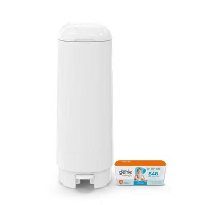 Diaper Genie Signature Pail with 18 Bags - White | Target