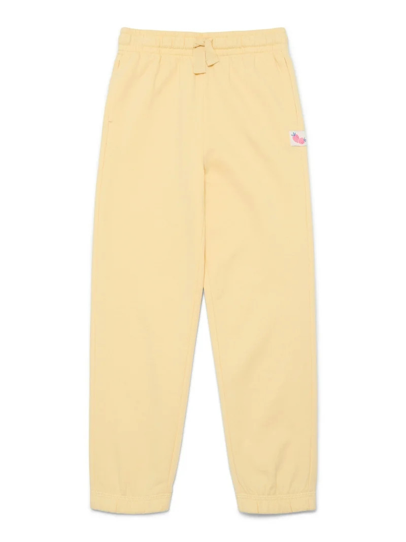 Wonder Nation Little Girls Fleece Jogger Pants, Sizes 4-10 | Walmart (US)