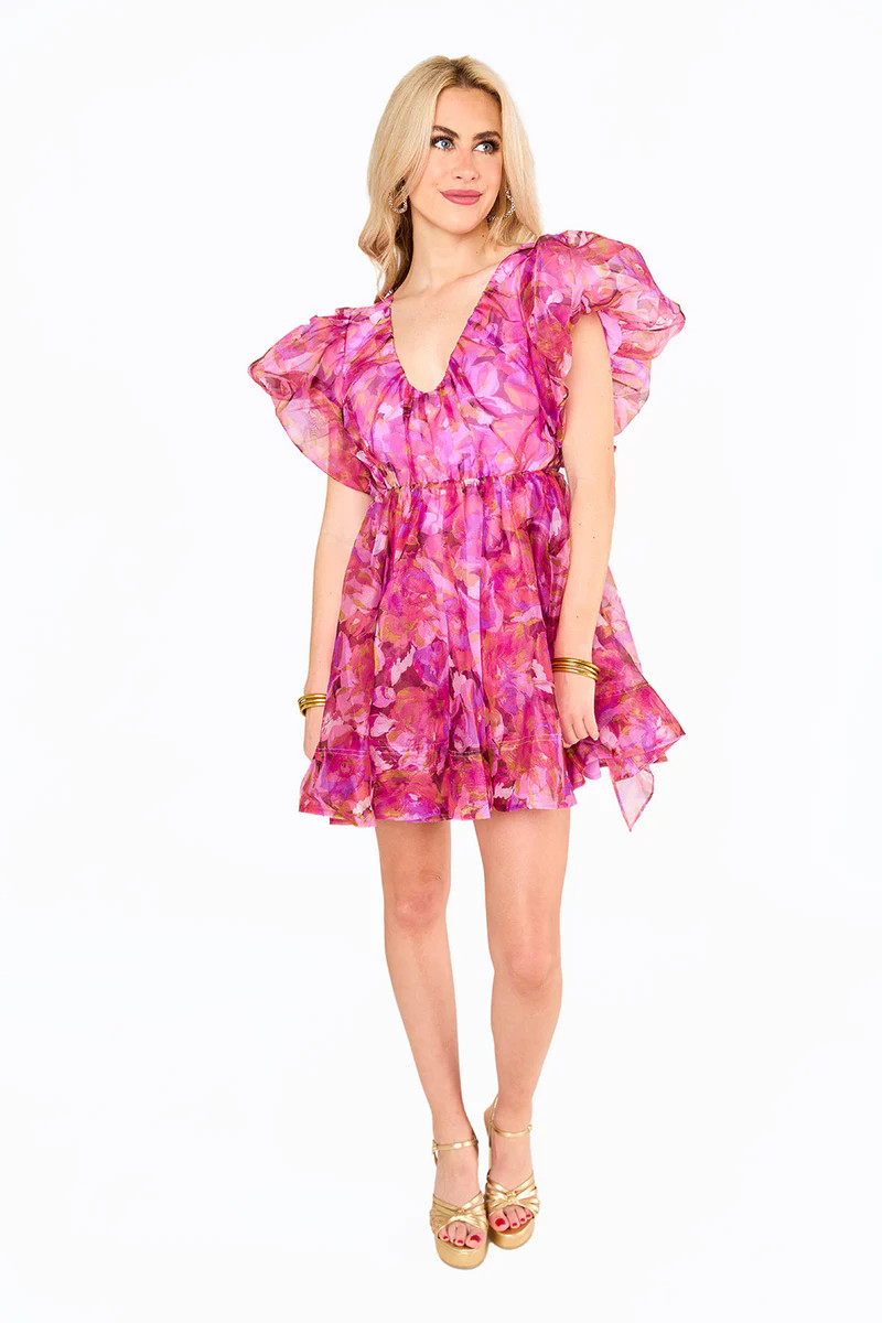BuddyLove | Hollis Puff Sleeve Mini Dress | Off To Paradise | BuddyLove