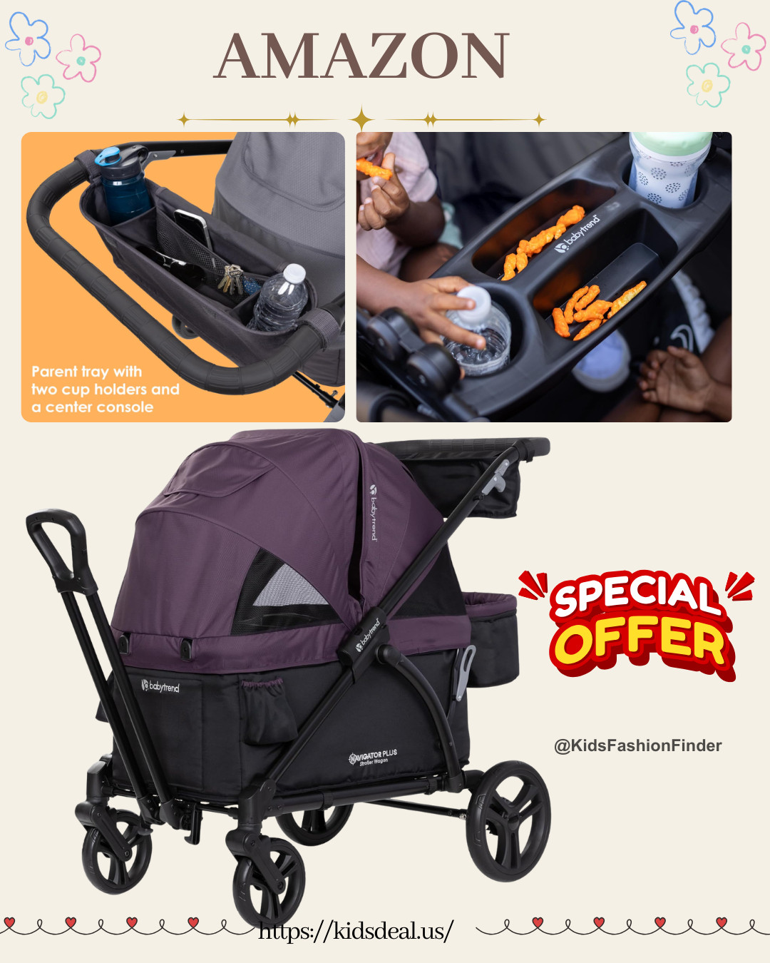 🚗🛒 Baby Trend Navigator Plus 2-in-1 Stroller Wagon ✨

This deal is AMAZING! 🤩

🔥 56% OFF — Under $130!
👶 Converts from a stroller to a wagon for everyday adventures
🧸 Spacious seating with plenty of room for two little riders
☀️ Large canopy provides extra shade and comfort
🛍️ Great for the zoo, park, beach, shopping, and family outings

One of the best stroller wagon deals we've seen—grab it before it's gone! 💙🎉

#BabyTrend #StrollerWagon #WagonStroller #BabyGear #ToddlerLife #FamilyTravel #MomLife #BabyDeals #KidsGear #OutdoorAdventure #Parenting #DealAlert #BabyMustHaves #Under130

#LTKSaleAlert #LTKTravel #LTKBaby