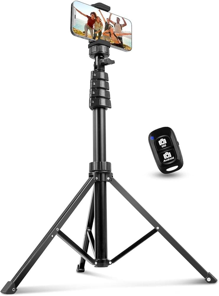 Aureday 62" Phone Tripod Accessory Kits, Camera & Cell Phone Tripod Stand with Wireless Remote an... | Amazon (US)