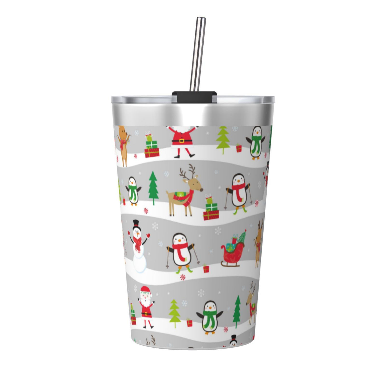PAYOHTO Lindo Vaso de Acero Inoxidable con Aislamiento Plateado Navideño, Termo de 12 oz, Viene ... | Walmart (US)