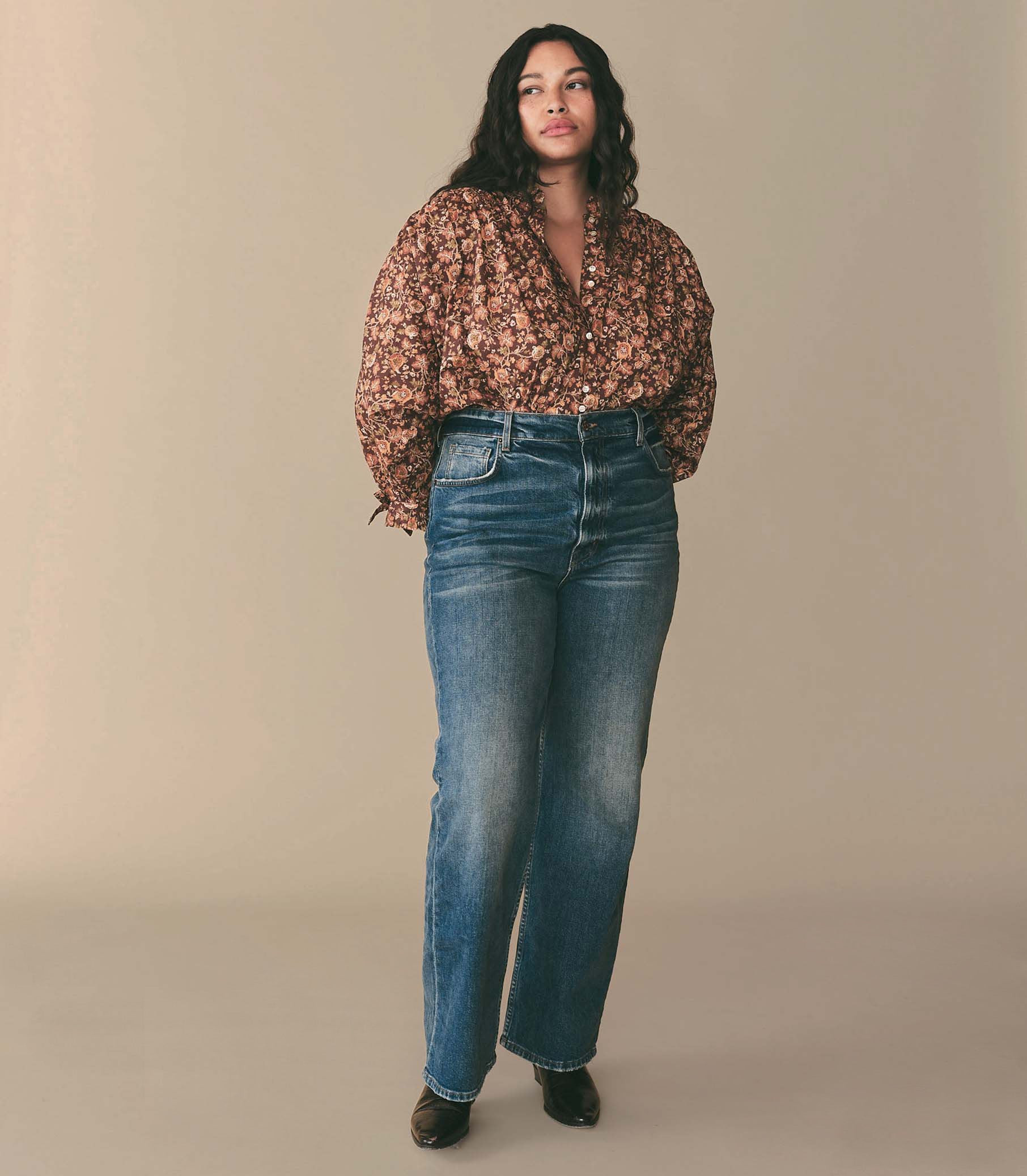 Rose Top - Mulberry Vine Floral | DÔEN | DOEN