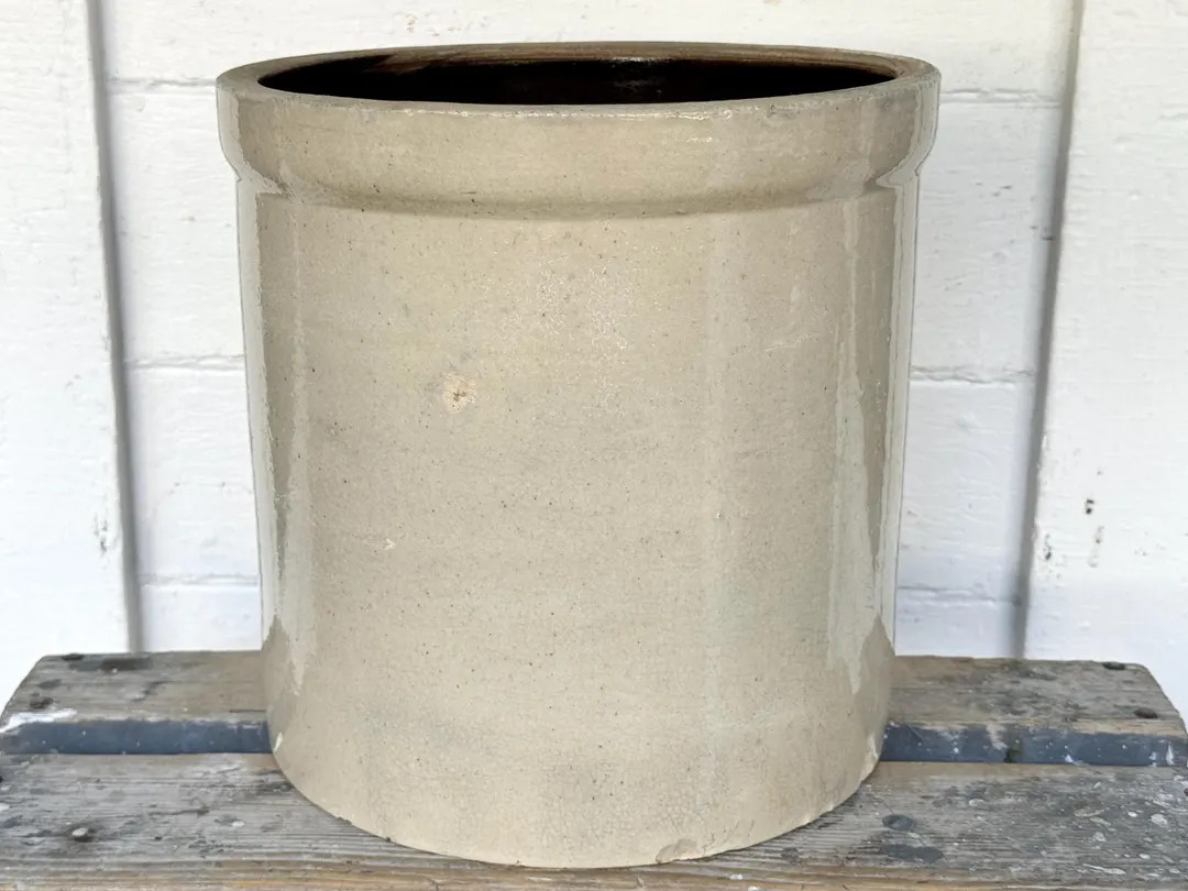 Antique Crock 2 Gallon Crock With Distressed Wear Antique Salt Glazed Crock Primitive Antique Cro... | Etsy (US)