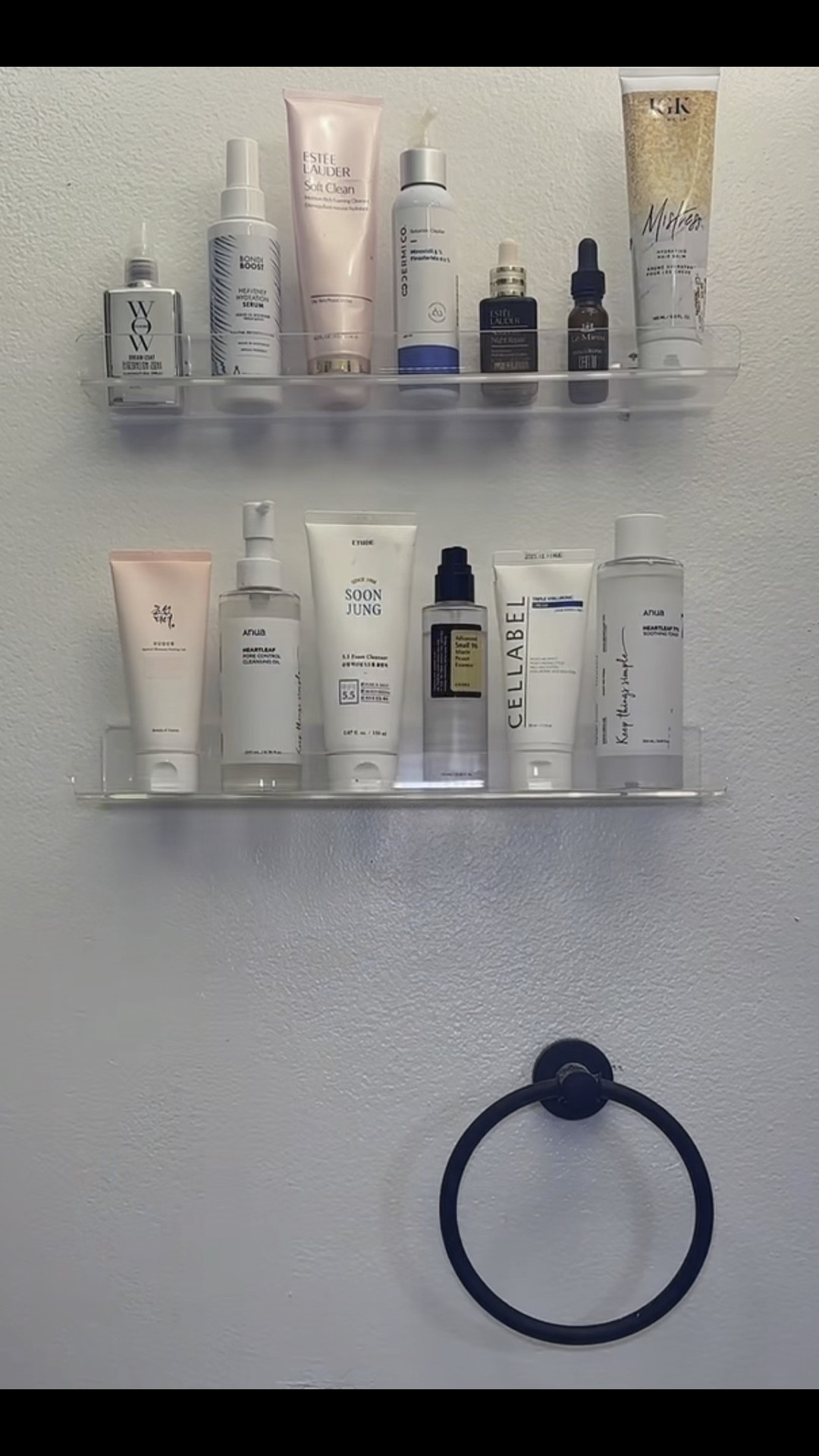 Perfect skin care acrylic  shelf’s ✨🫶

#LTKVideo #LTKhome #LTKbeauty