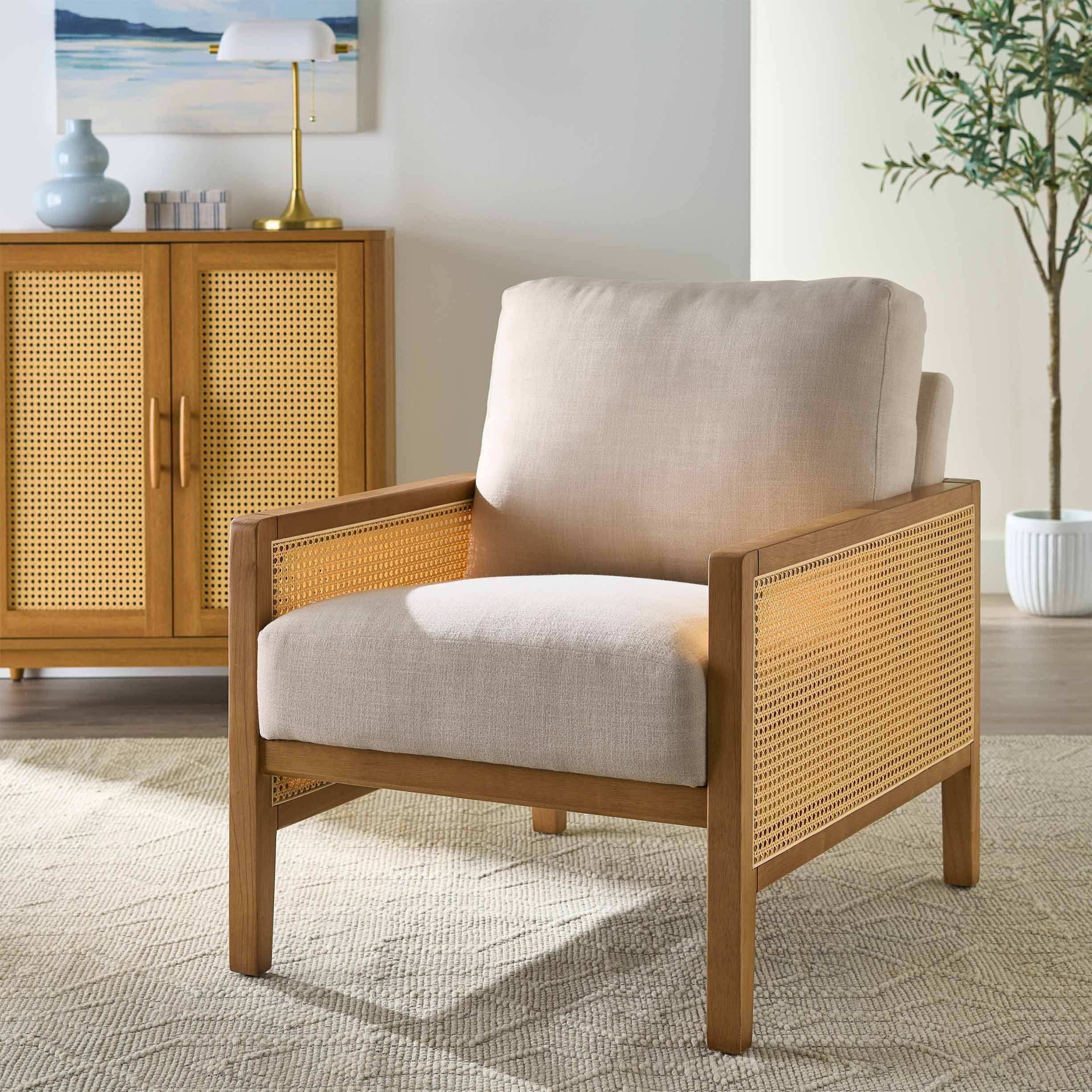 Better Homes & Gardens Springwood Caning Accent Chair | Walmart (US)