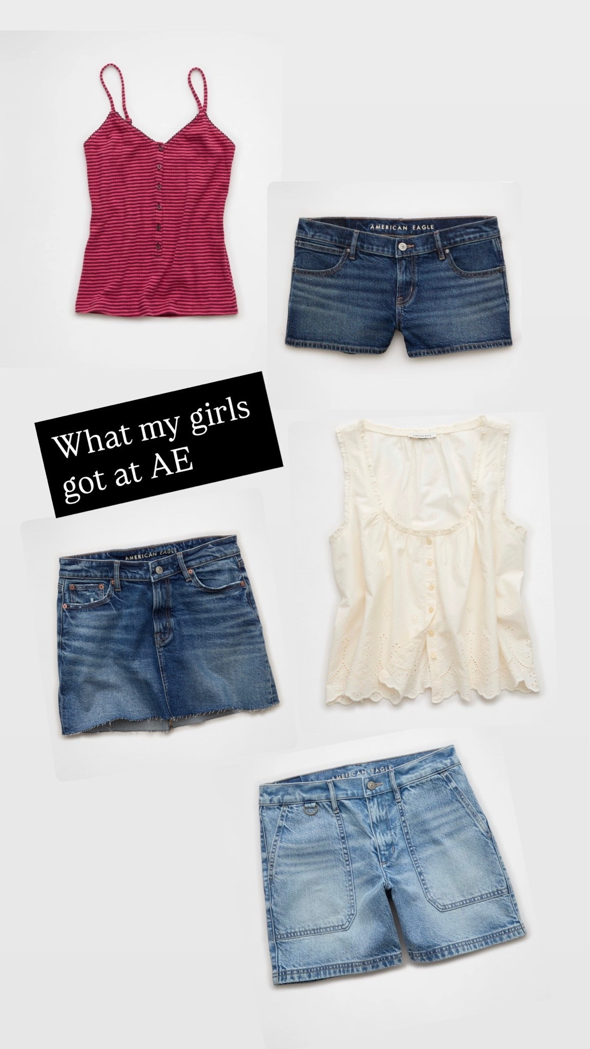 What my teen girls got at AE 

@American Eagle Outfitters 
Today 

Summer style 
Vacation outfits

#LTKTravel #LTKSeasonal