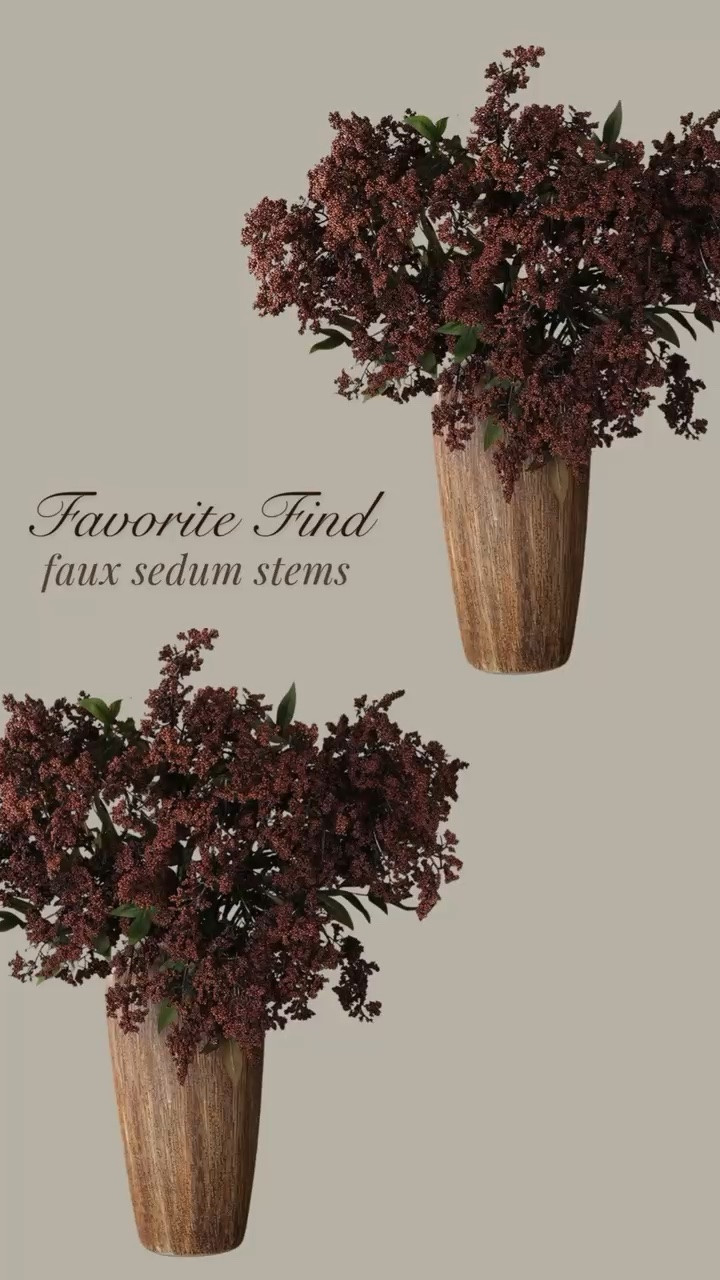 These faux sedum stems are absolute stunners! Available in several different colors! spring decor, summer, home decor, florals, flowers, stems, modern organic, modern farmhouse, cottage, cozy decor, living room, family room, entryway, dining room, breakfast nook, kitchen, bedroom, guest room, home office #LTKStyleTip

#LTKHome #LTKSeasonal
